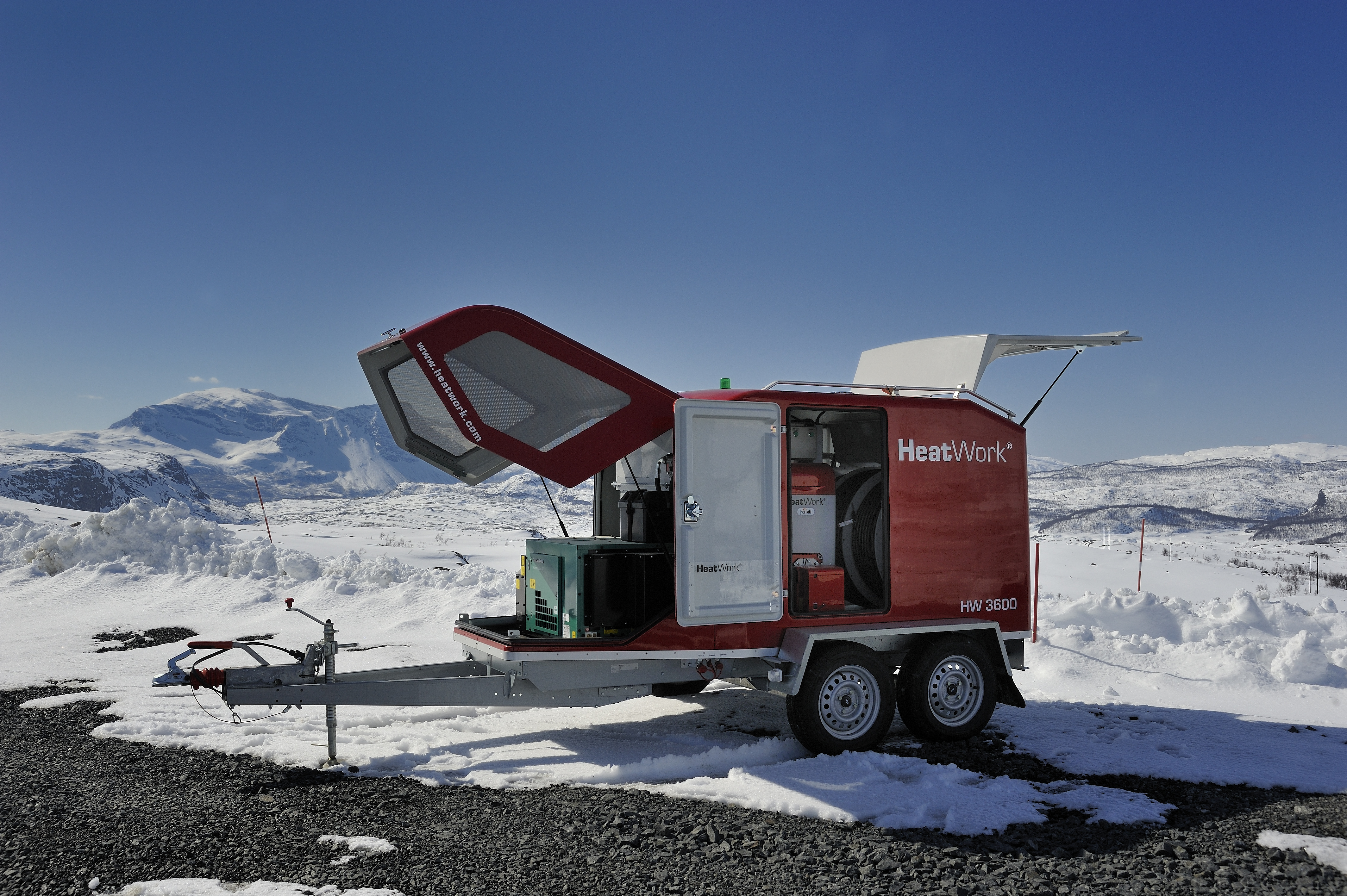 Teletiner tilhengermontert diesel effekt < 90 kW